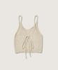 PLAC WOMEN Layered String Bustier Boucle Knit Ivory