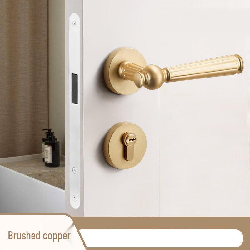 Шэнбай Светлая Роскошь Золотая Дверная Ручка-Замок для Спальни