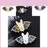 Cute Cartoon Bat Shaped Enamel Brooch Stylish Halloween Pin For Fun Costume Accessories