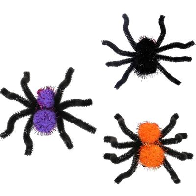 Fuzzy Spinnen Haarspange Halloween Seitenclip Haarnadel Haarstyling-Tool für Seitenscheitel Punk Erwachsene Kinder Festival Dekorationen