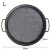 Vintage Iron Bread Tray with Handle Round Metal Plate for Food Serving Home Decor Kitchen Tableware Photo Prop