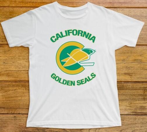 26 California Golden Seals T Shirt 765 Ice Hockey Team NHL Nordiques North Stars Unisex T-Shirt L