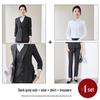 Professional Women's Autumn Suit Set - Formal Workwear for Hotel Front Desk Manager with Long-Sleeved Jacket and Pants