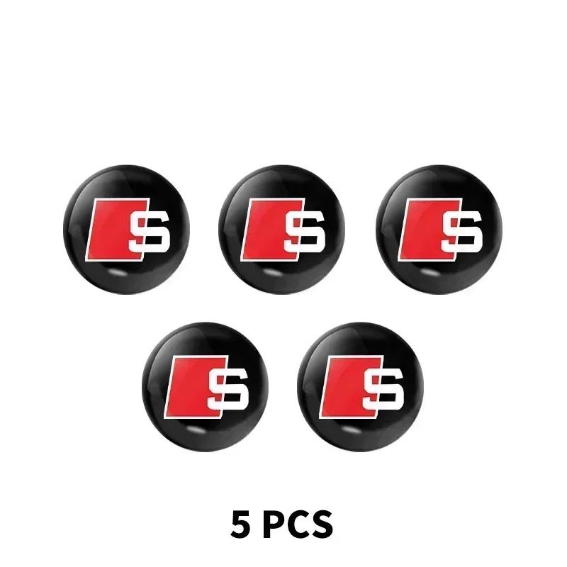 Cars 2025 New A4 A6 Car For 6A 10pcs Car Key Steering Wheel Decoration Random Stickers For 6A A1 A2 A3 8L 8P 8V A4 B5 B6 B7A6
