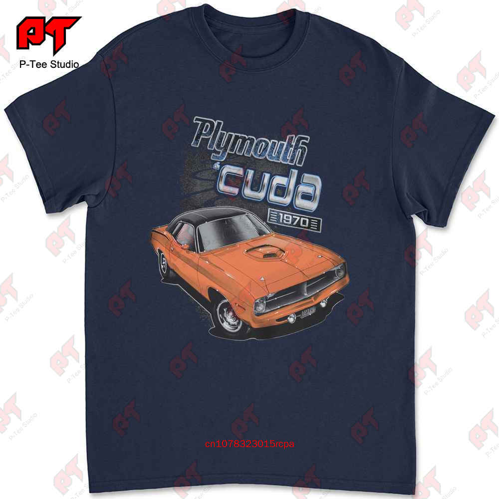 Muscle Car T Shirt 1970 Plymouth Barracuda Hemi Cuda Mopar Small To 6Xl And Tall C5Q9