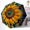 1pc Sunflower Kaleidoscope Automatic Folding Umbrella - 8-Rib Compact Travel Umbrella Durable & Portable for Outdoor Use, Perfect Gift for Birthdays