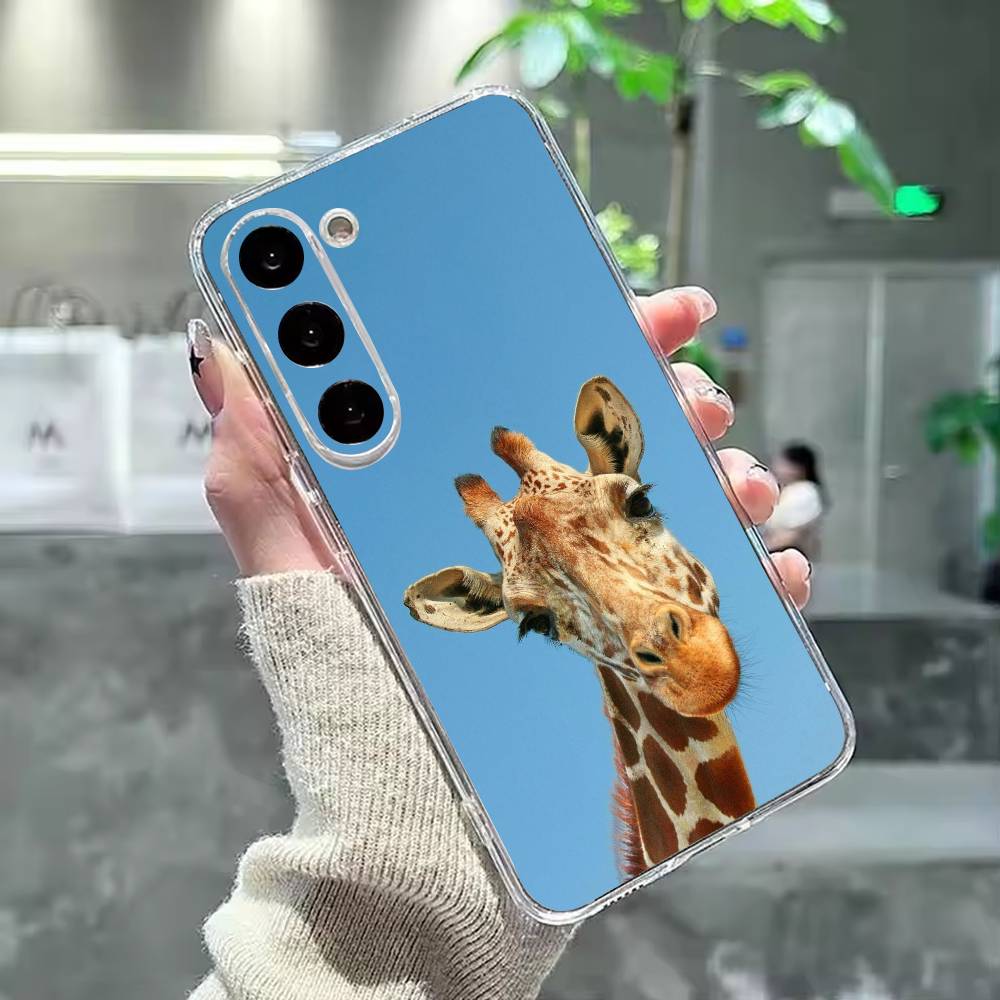 G-Giraffe Funny A-Animal Phone Case For Samsung Galaxy A91,80,73,72 ,71,53,52,32 ,31,22,21s,20,Transparent Case