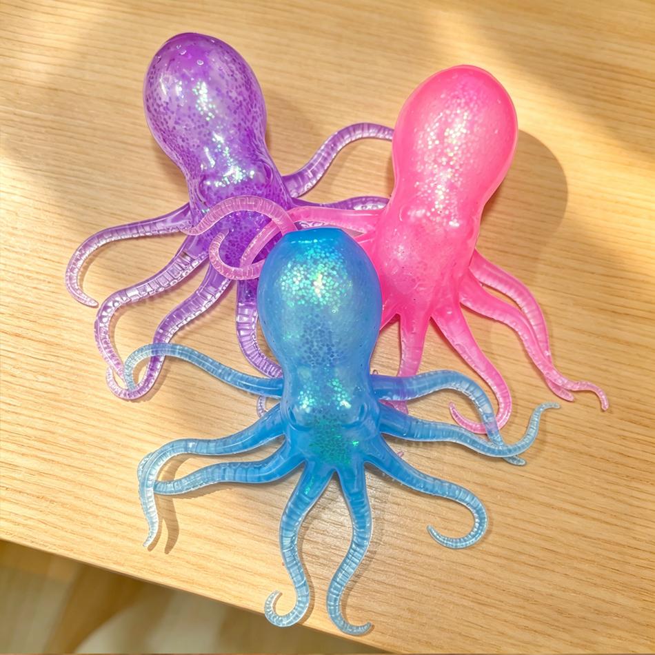 14cm Squishy Oktopus Ozean Knetspielzeug Fidget Simulation Stressabbau Langsamer Rückprall Kann gedehnt werden Sensorische Dekompression Geschenk