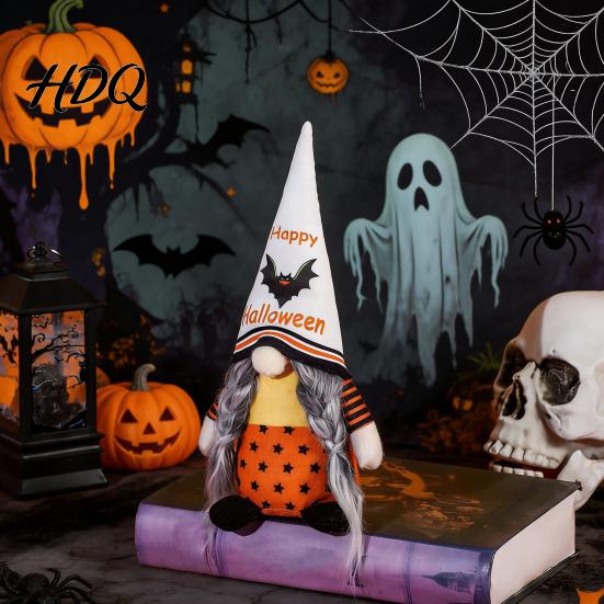 Halloween Holiday Decorations Gnome Decor Rudolph Faceless Doll Figurine for Shelf Table