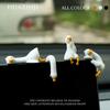 Resin Cartoon Animal Decor For Desk Car Dashboard TV Monitor Gift Idea Cute 3D Duck Figurine Mini Resin Duck Ornament Playful