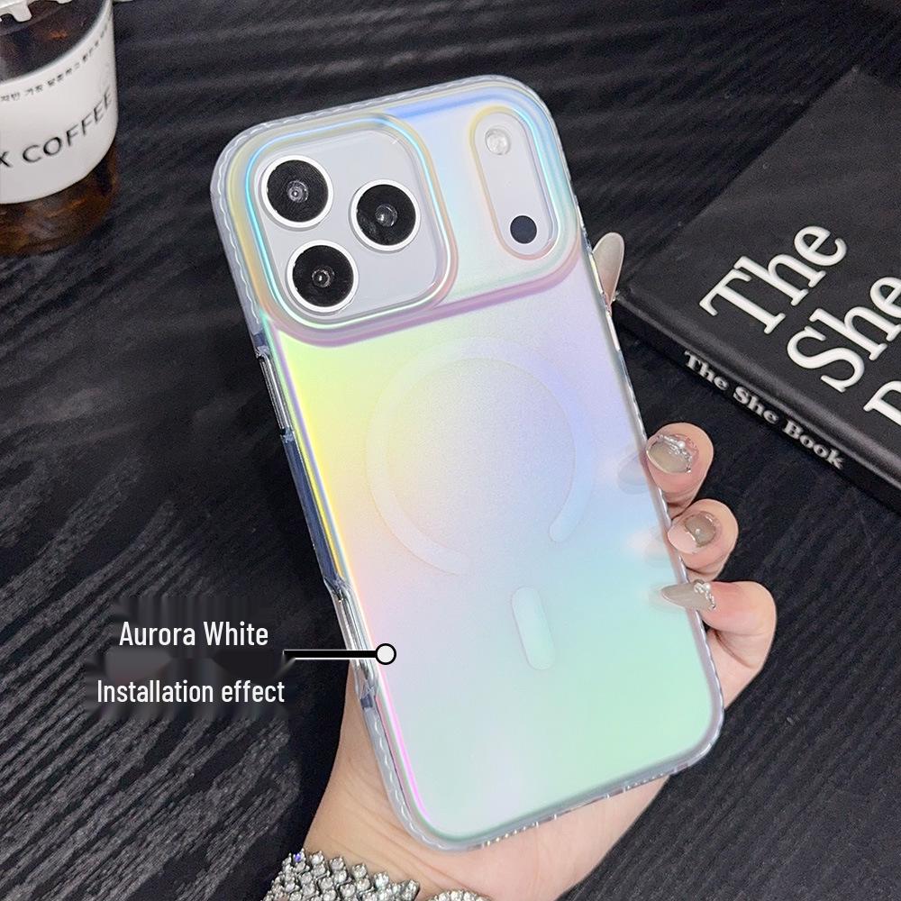 

Aurora Gradient Magnetic 3D Anti-fall Case for iPhone 17 Pro Max - Colorful Phantom Design. 17 Pro