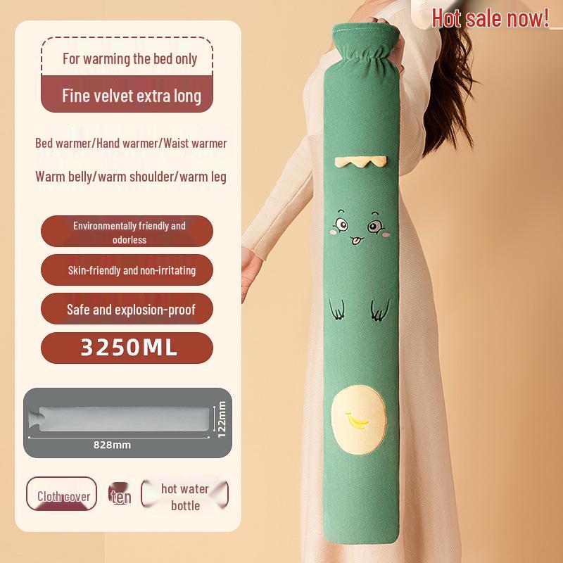 Extra Large Hot Water Bottle - Super Long Style for Warm Sleeping and Feet
