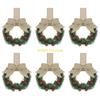 Plastic Bowknot Ribbon Wall Hanging Rings Wreath Multipurpose Decorative Closet Accessories for Festival Event D57B