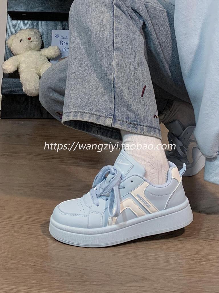 Warrior 2025 Women's Pink Canvas Sneakers: Retro Hong Kong Style, Thick Sole, Breathable, Versatile Casual Design