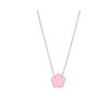 Lucky Five Flowers Clover Double Sided Pendant Necklaces For Women Girls Stainless Steel Simple Fashion Jewelry Accessories