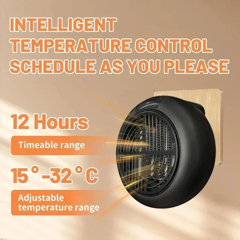 Xiaomi Mini Heater Winter Home Wall Mounted Desktop Dual-Purpose Silent Fast Heating Heater Electric Heater with LED Display and Timer