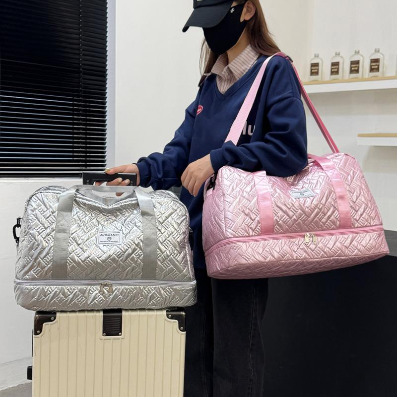 Travel Bag Dry And Wet Separate Sports Fitness Bag Lightweight Shoulder Crossbody Storage Bag With Shoes Compartment Luggage Bag