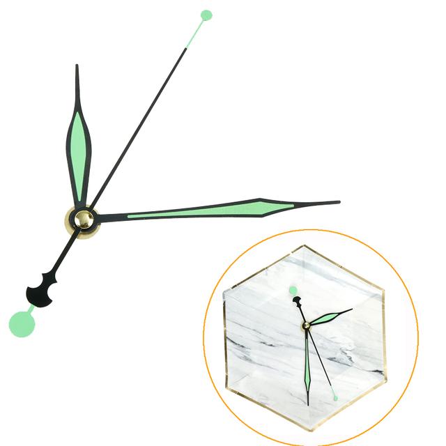 Silent Wall Clock Quartz Needle Movement Black and Red Hands Replacement Part Repair Kit Tool Set Clock Mechanism