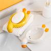 Elegant Ceramic Duck Soap Dish For Bathroom Kitchen SelfDraining Soap Box Soap Container Water Resistant Design
