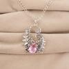 Natural Morganite Gemstone 925 Sterling Silver Women Jewelry Good-Luck Pendant 1.8" Gift For Wife CP-42-12