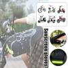 Black Electric Sunscreen Gloves Cover Night Reflective Motorcycle Bicycle Glove PU Waterproof Windproof Breathable Handle Cover