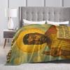 Kanye Meme Xmas Flannel Blankets Winter  Super Warm Throw Blanket for Kids Home Decor Funny Bedspread Sofa Bed Cover