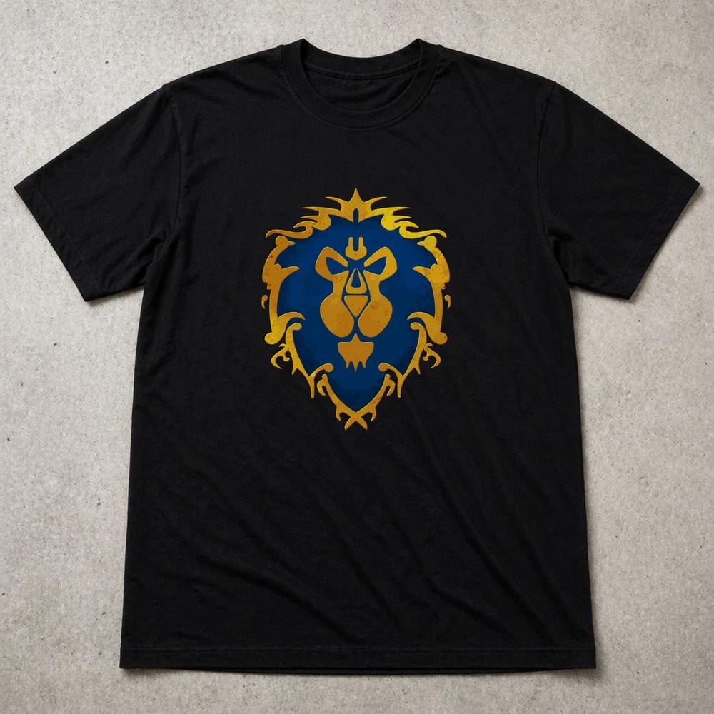 WoW Alliance Logo T Shirt Warcraft Gaming Tee Fantasy Adults Kids 2XL