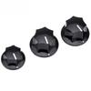 Musiclily Pro Jazz Bass JB Knob Inch for Jazz Bass Electric Basses of Set, Standard, USA-made (Set 3)