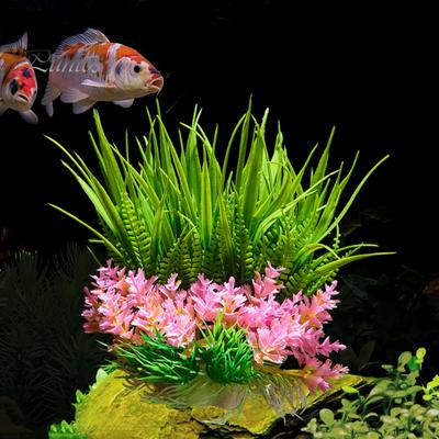 Simulazione Erba Acquatica Piante Acquatiche Artificiali Colori Realistici Fai da Te Decorazione Acquario Facile Manutenzione Acquario Sicuro per Pesci Accessori Decorativi per