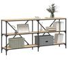 VidaXL Table console chêne sonoma 160x30x75cm bois d'ingénierie et fer 832849