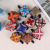 Handmade Uyghur Cross-Stitch Flower Hair Clip for Girls