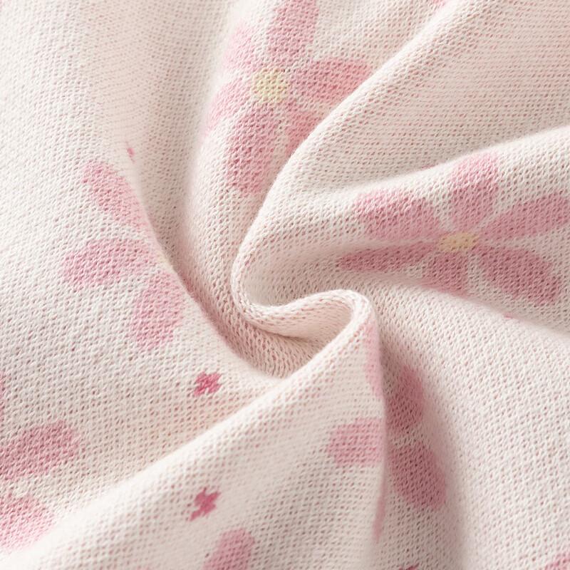 DAVE & BELLA Girls' Spring Floral Anti-Static Knit Cardigan