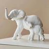 1pairs Creative Modern Decor Animal Resin Elephant Statues & Figurines Sculpture Living Room Table Ornaments Crafts