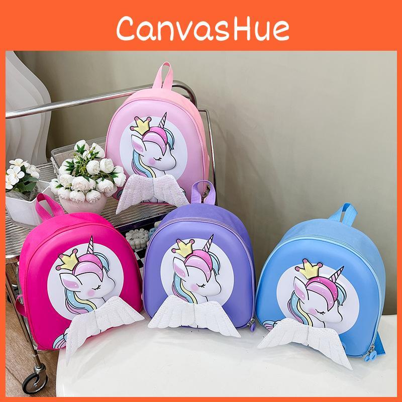 Backpack Eva Kids Material With Unicorn Cartoon Print High Capacity For Daily