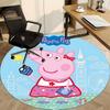1 Stück Peppa Wutz Stuhlteppich für das Büro, Rutschfest, Weicher und Langlebiger Büroteppich für die Innendekoration