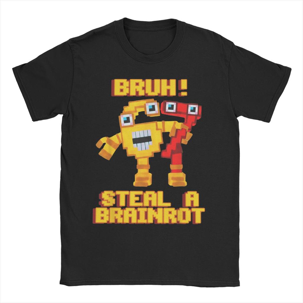 Men Women TShirt Steal a Brainrot Six Seven 67 Italian Brainrot Gaming  Funny Cotton Tees Short Sleeve  T Shirts Tops Big Size