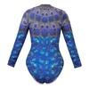 Swimsuit Women's Long-sleeved One-piece Sports Printed Diving Suit