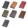 Faux Leather Wallet Men Women RFID Blocking Tri-fold Wallet Minimalist Slim Front Pocket Anti-Theft Credit Card Holder
