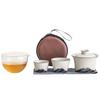 Kung Fu Travel Tea Set Portable Outdoor Retro One Pot Two Cups Cover Bowl Teacup Kung Fu Tea Set Kuaike Cup Outdoor