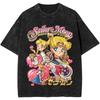New Edition Pretty Sailor Moon Graphic Print TShirt  Vintage Cotton Washed ShortSleeved Top for Men Women Streetwear