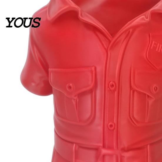Bright Red Desk Decor 3D Printed Shirt-Shaped Pen Holder, Creative Workwear Organizer for Pencils Markers Unique Office Accessory Scissors,