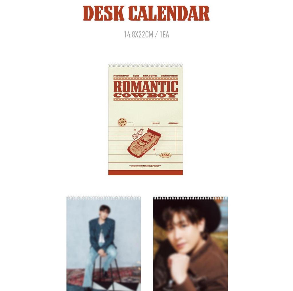 [Pre-Order] NICHKHUN (2PM) [ROMANTIC COWBOY] 2026 SEASON'S GREETINGS