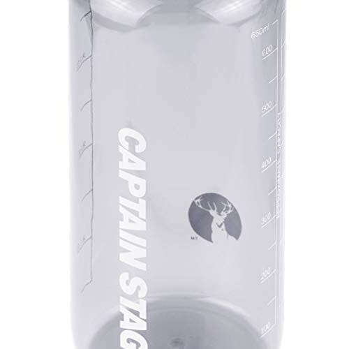 Captain Stag (CAPTAIN STAG) Water Bottle, Sports Bottle, 650ml, Direct Drinking, with Rice Graduations, 4.5 Cups, White, UE-3390
