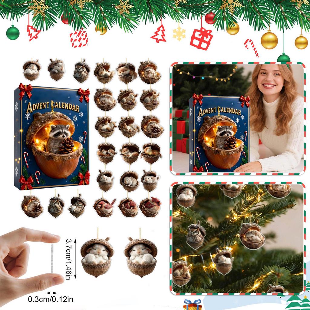 The Advent Calendar includes 24 cute gifts, a countdown calendar, and surprise pendants