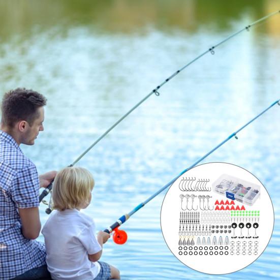 Fishing Hook Connector Set with Storage Case Compact Design Portable Widely Used Bass Trout Fishing Accessories