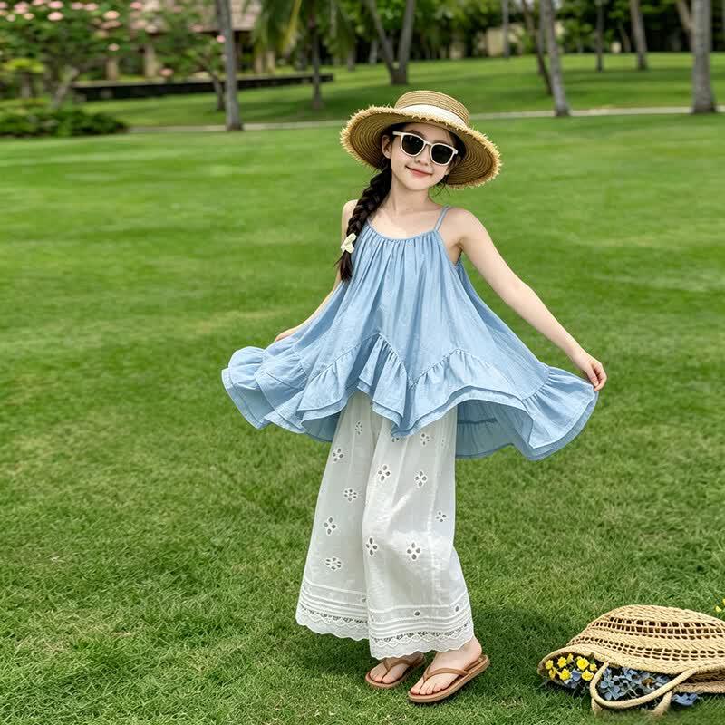 Girls' Summer Casual Sleeveless Top