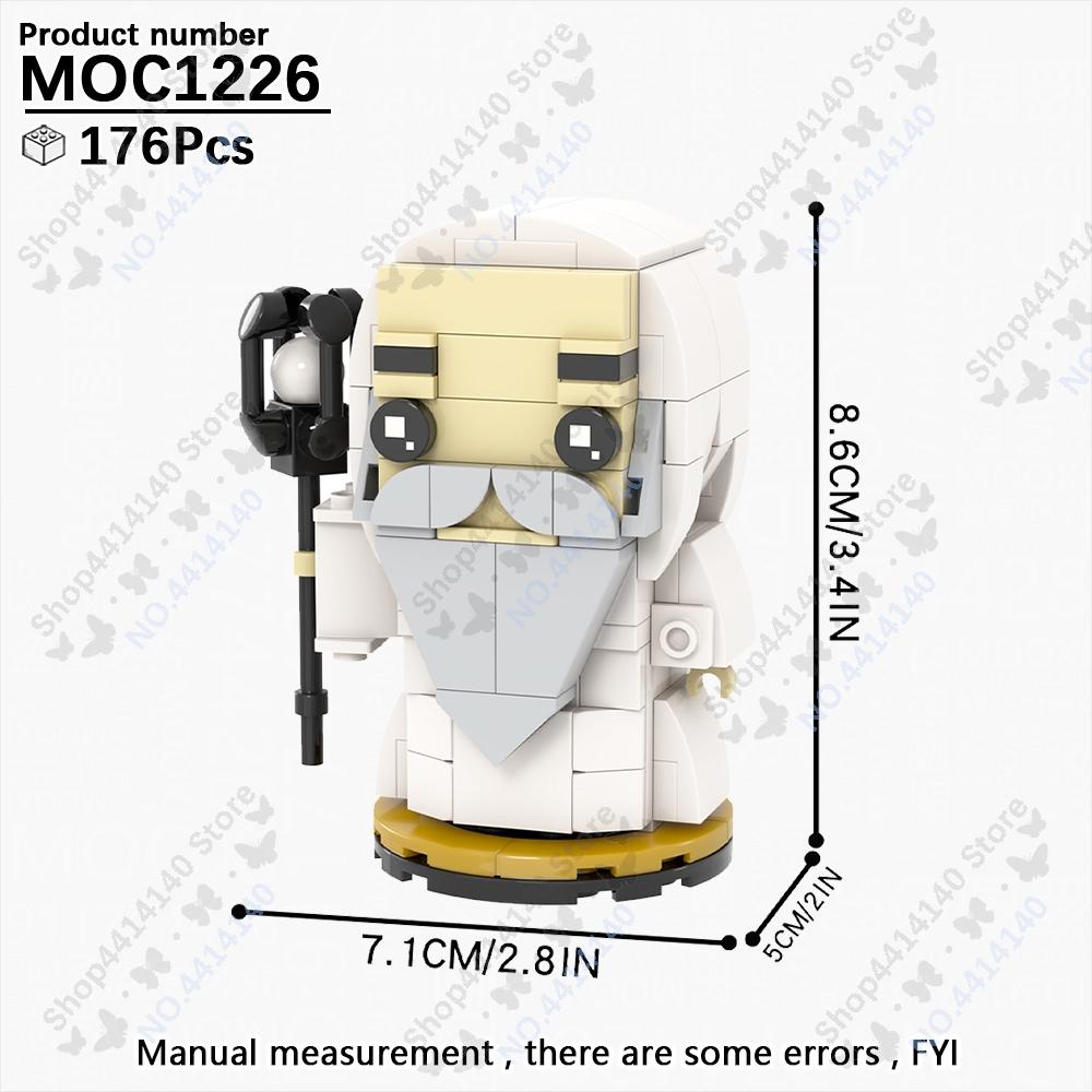 MOOXI King Of Ring Movie Eye Of Sauron Dragon Brickheadzed Figure Model Building Block Set MOC Brick Kit DIY Toys For Kids Gifts