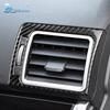 Real Soft Carbon Fiber for Subaru Forester 2015 2016 2017 2018 Car Interior AC Outlet Vent Cover Trim Sticker Accessories