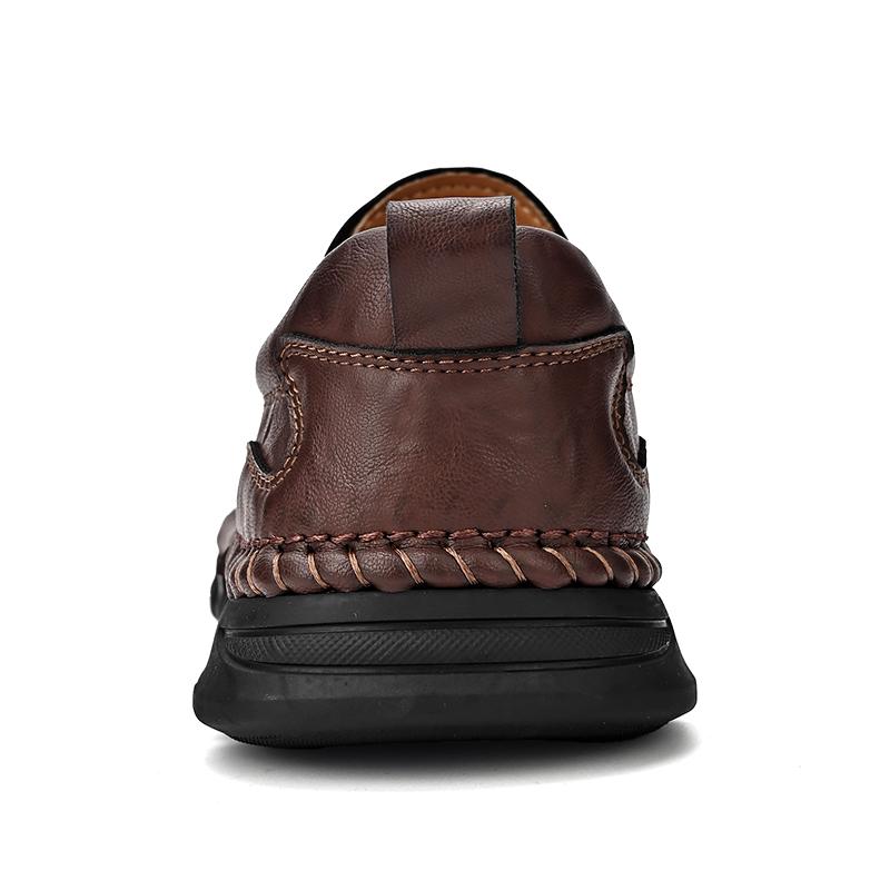 Pánské ležérní kožené boty mokasíny