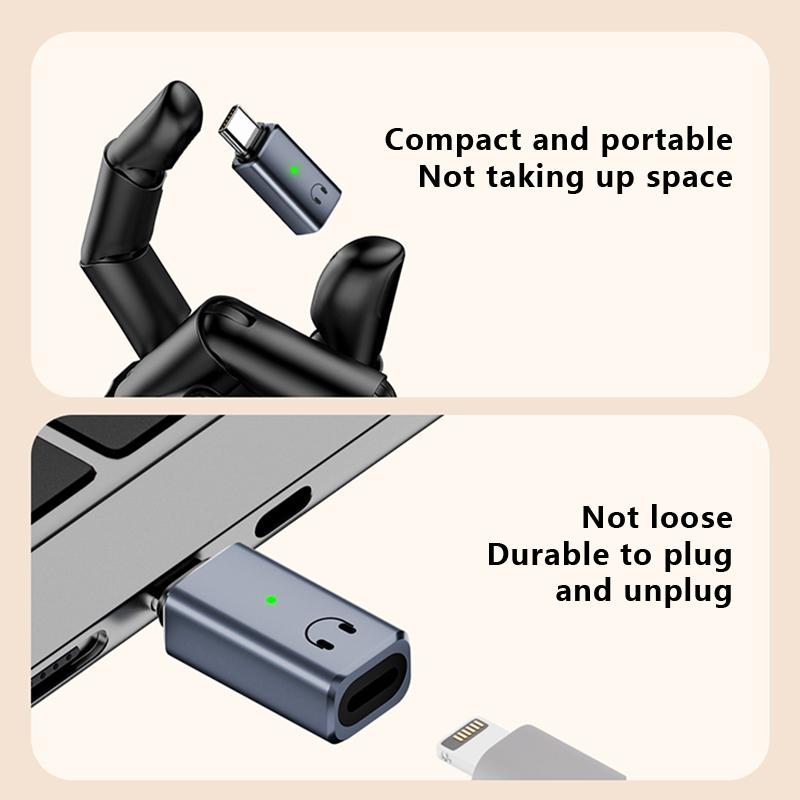 Type-C Wired Earphone Audio Aux Adapter For Lightning For Iphone For Ipad For Macbook Laptop Wired Headset Converter Otg